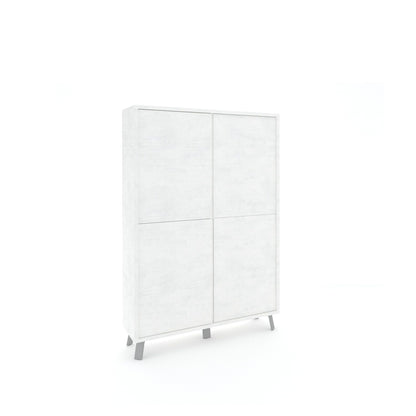 VILINUS hohes Sideboard Steinweiß
