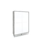 Credenza alta VILINUS cemento/bianco lucido