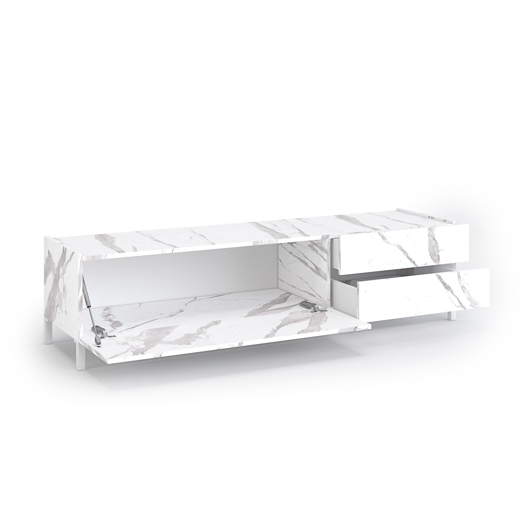 TV-Ständer KENNETH Calacatta-Marmor