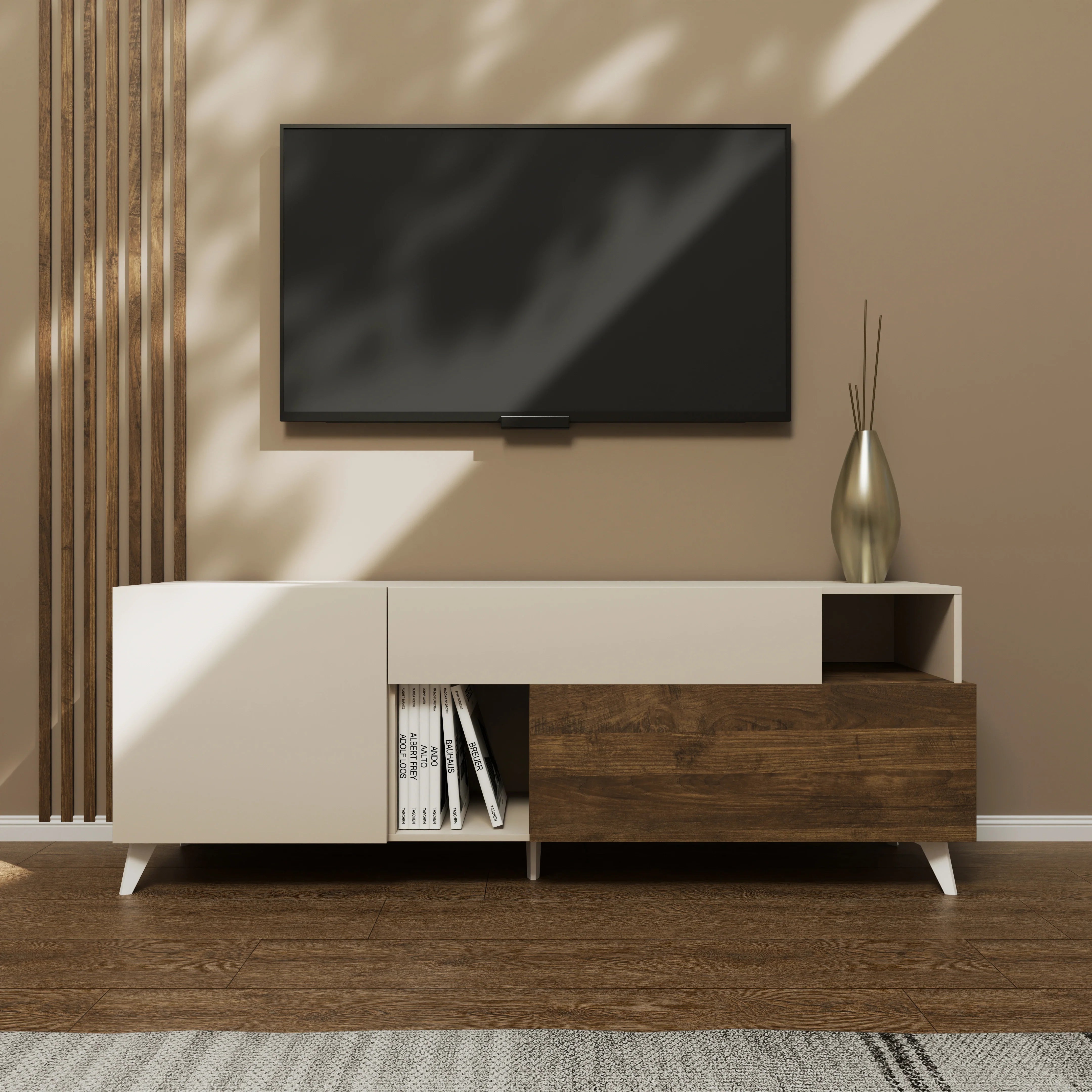 Porta TV NIZZA cashmere/mercure