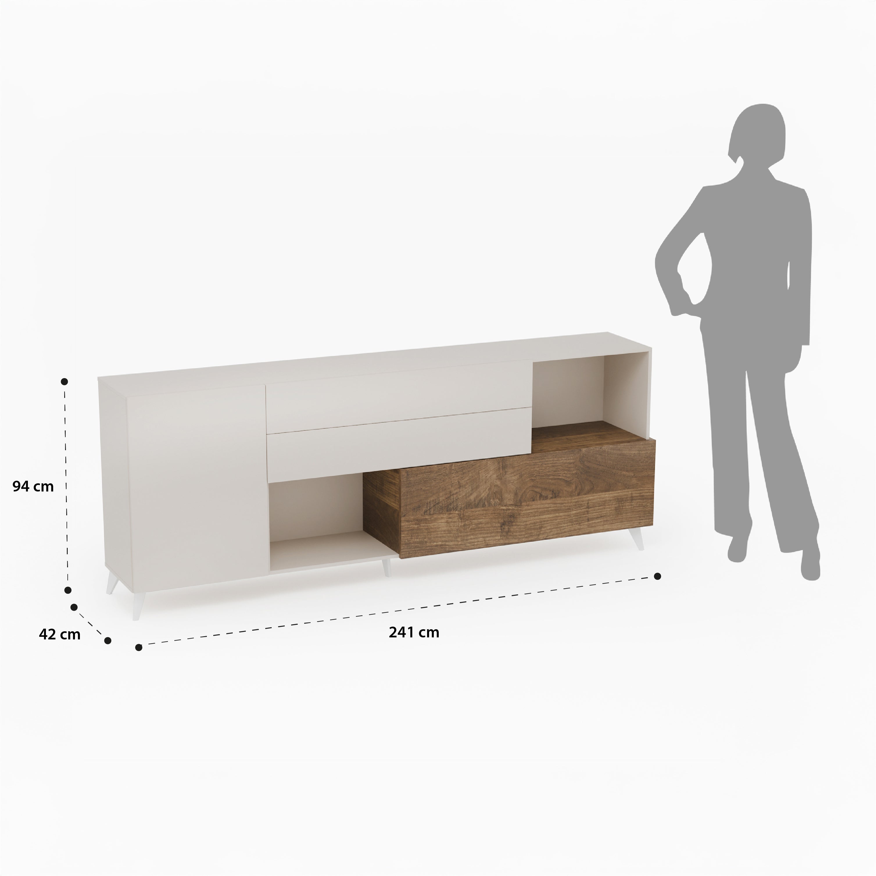 Buffet NIZZA-B cashmere/mercure