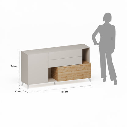 Buffet NIZZA cashmere/rovere cadiz