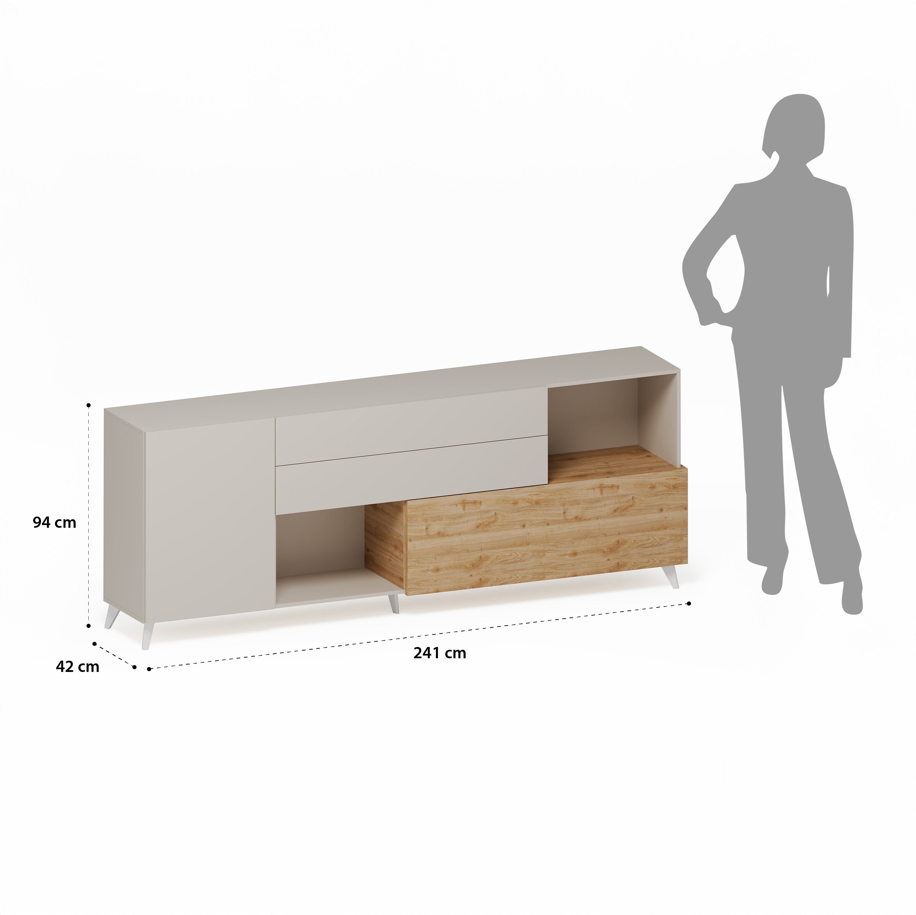 Buffet NIZZA-B cashmere/rovere cadiz