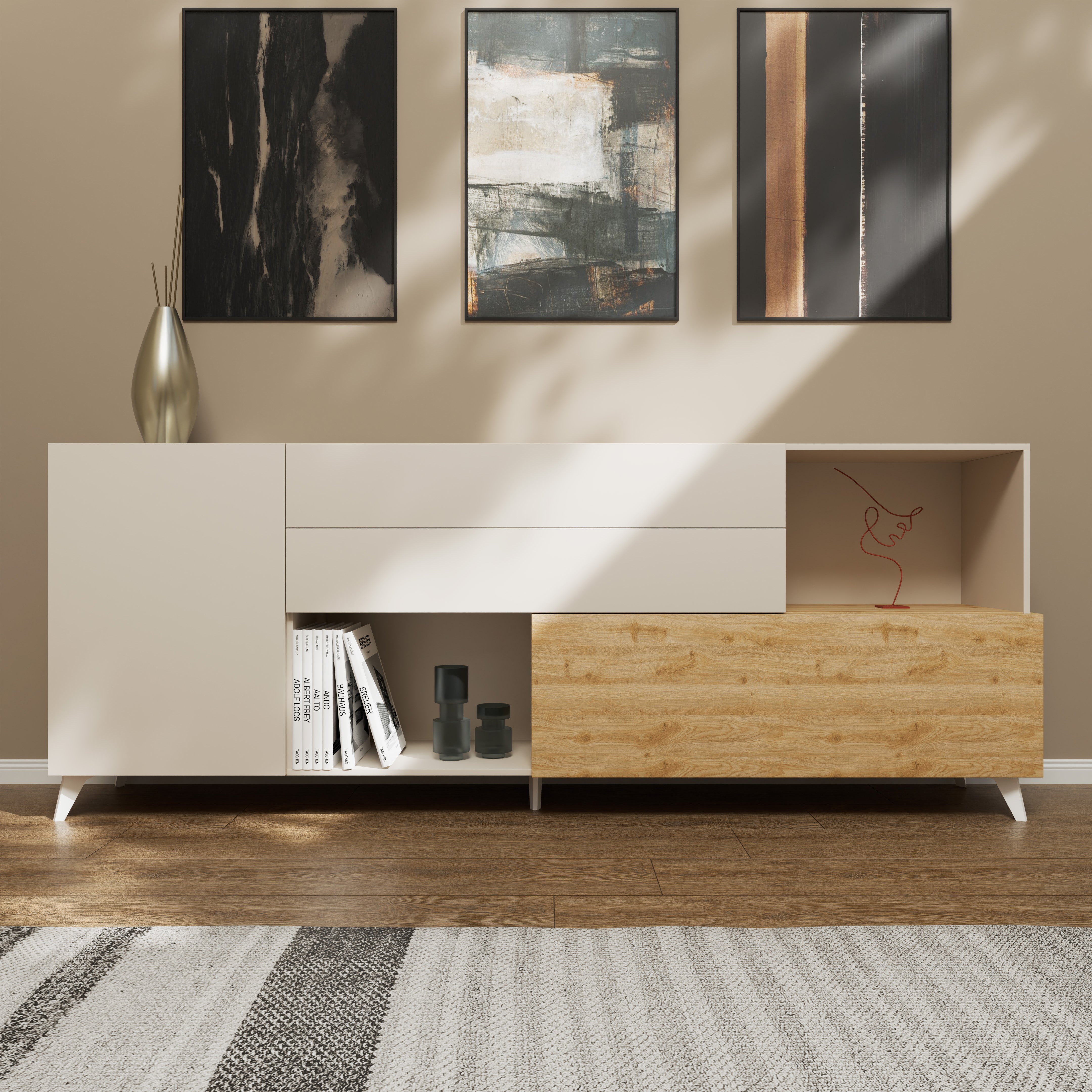 Buffet NIZZA-B cashmere/rovere cadiz