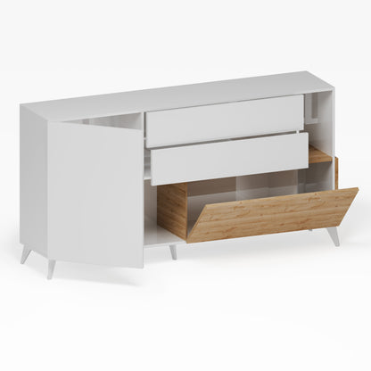 Buffet NIZZA bianco lucido/cadiz