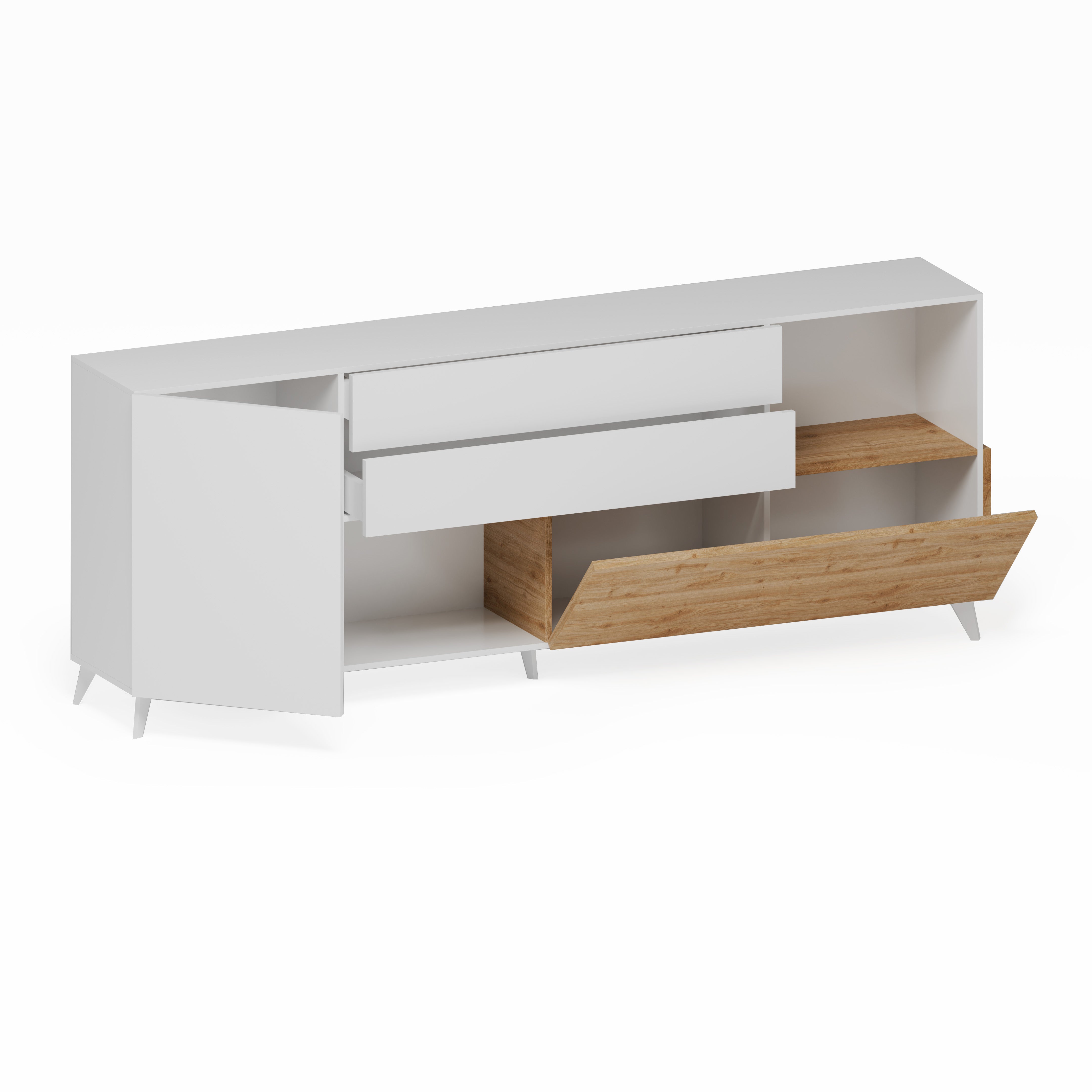 Buffet NIZZA-B bianco lucido/cadiz