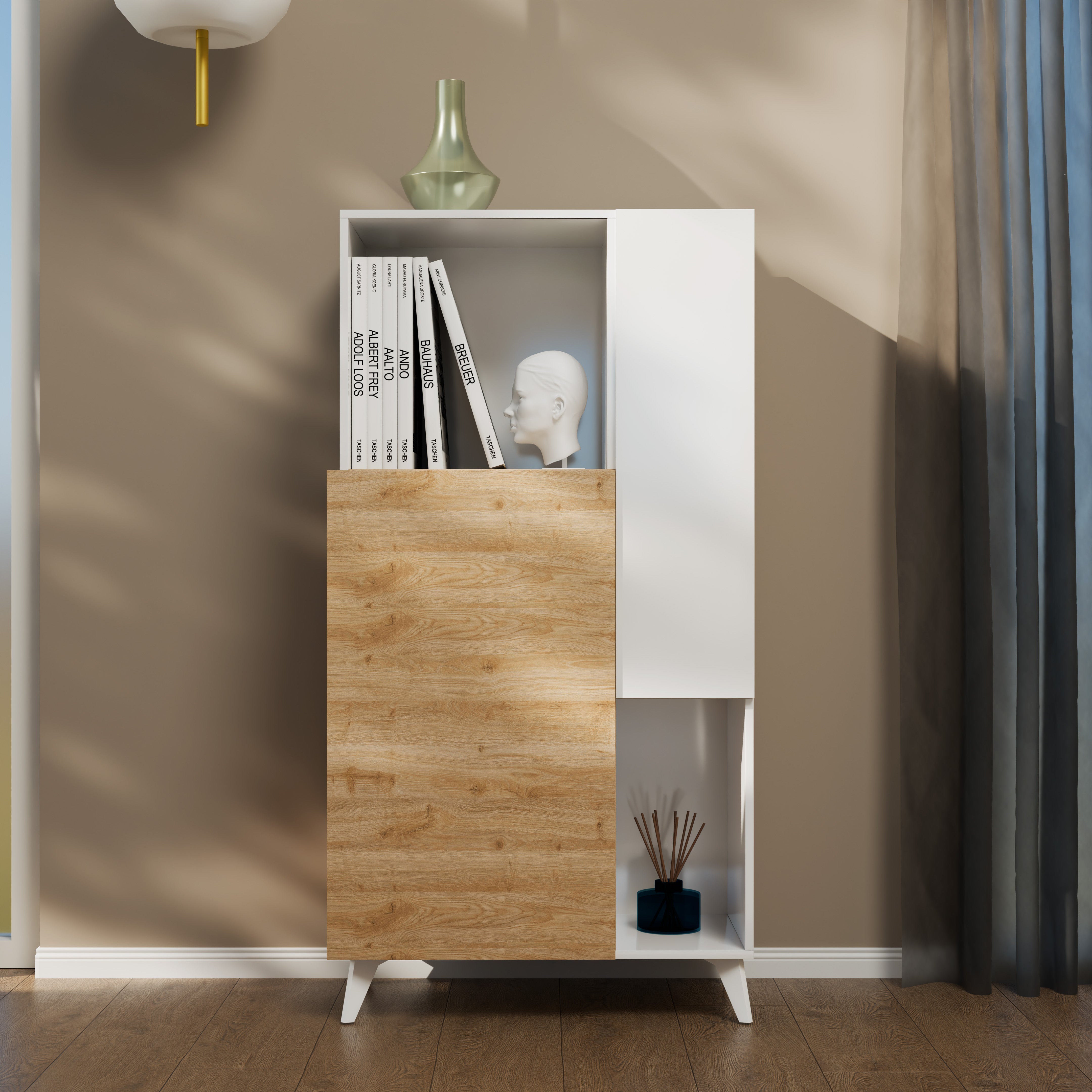 Credenza NIZZA bianco lucido/cadiz