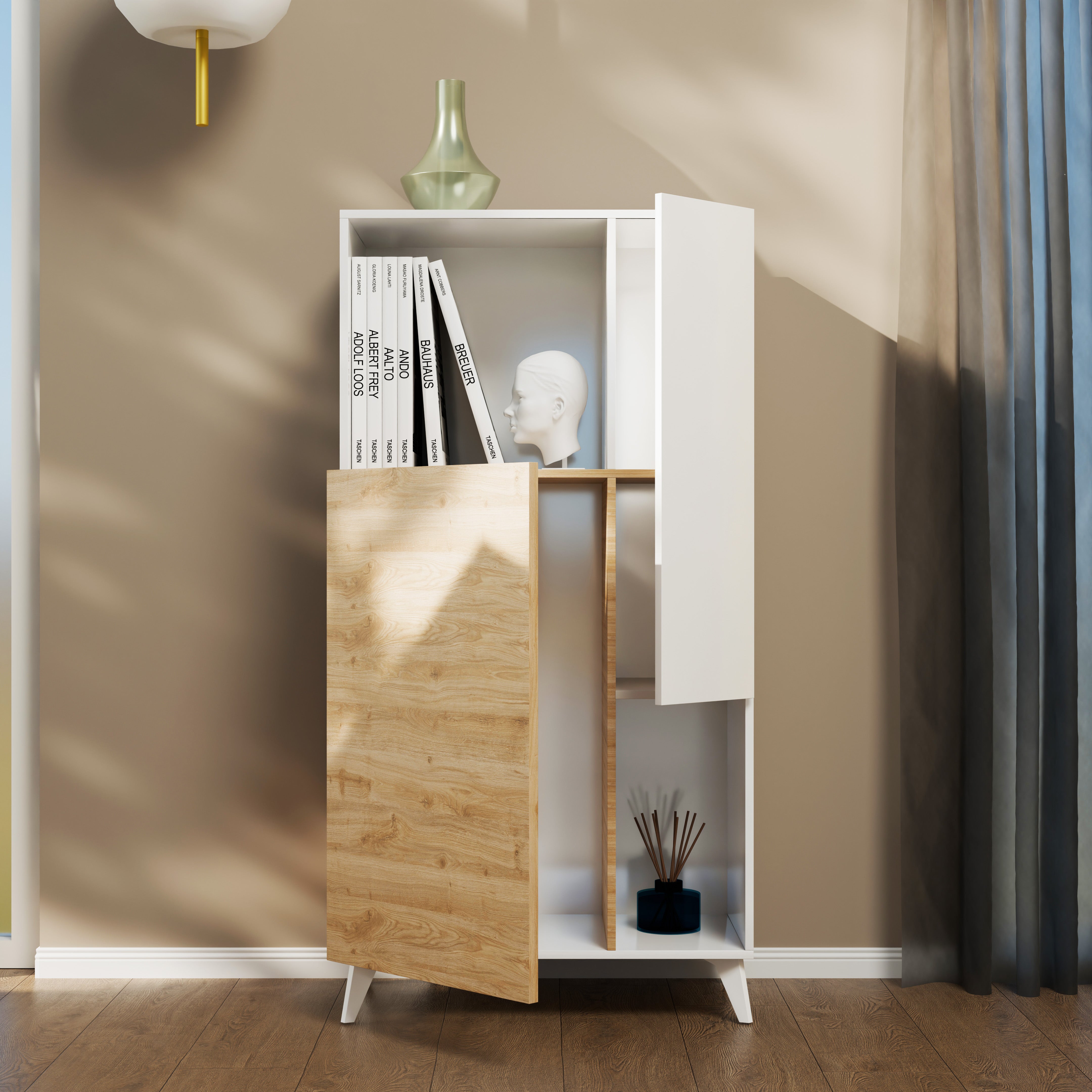 Credenza NIZZA bianco lucido/cadiz