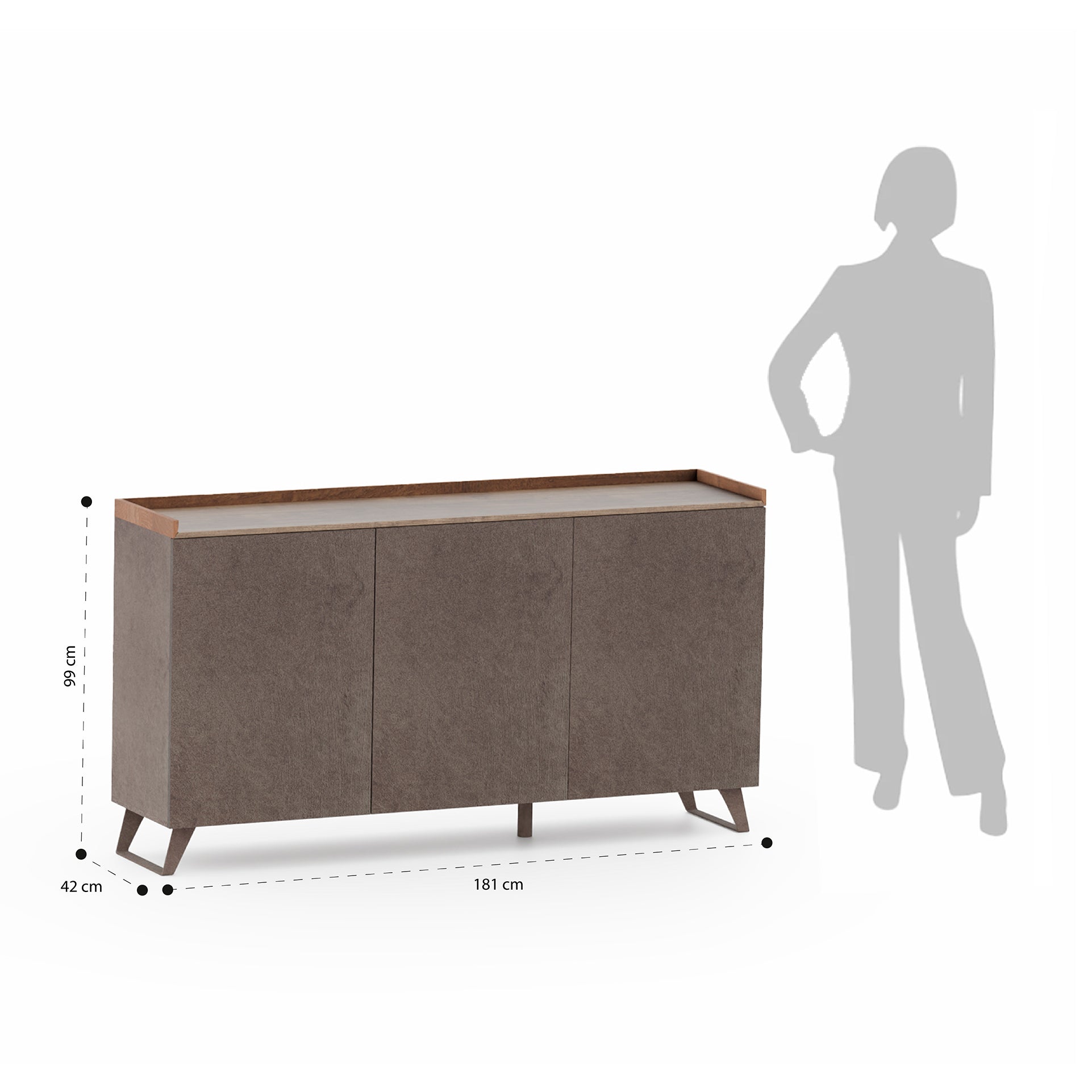 Buffet ANNECY bronzo/mercure