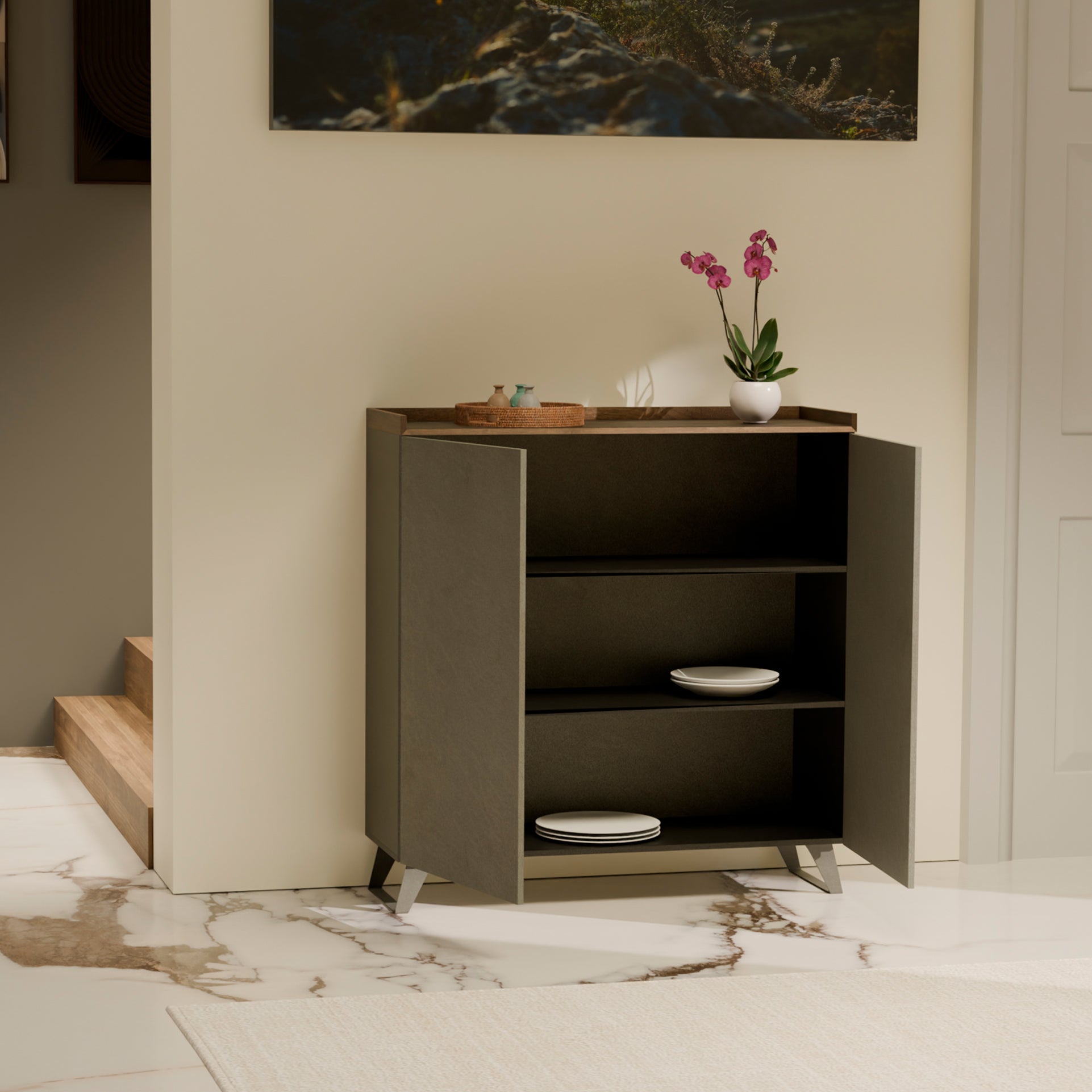 Credenza ANNECY bronzo/mercure