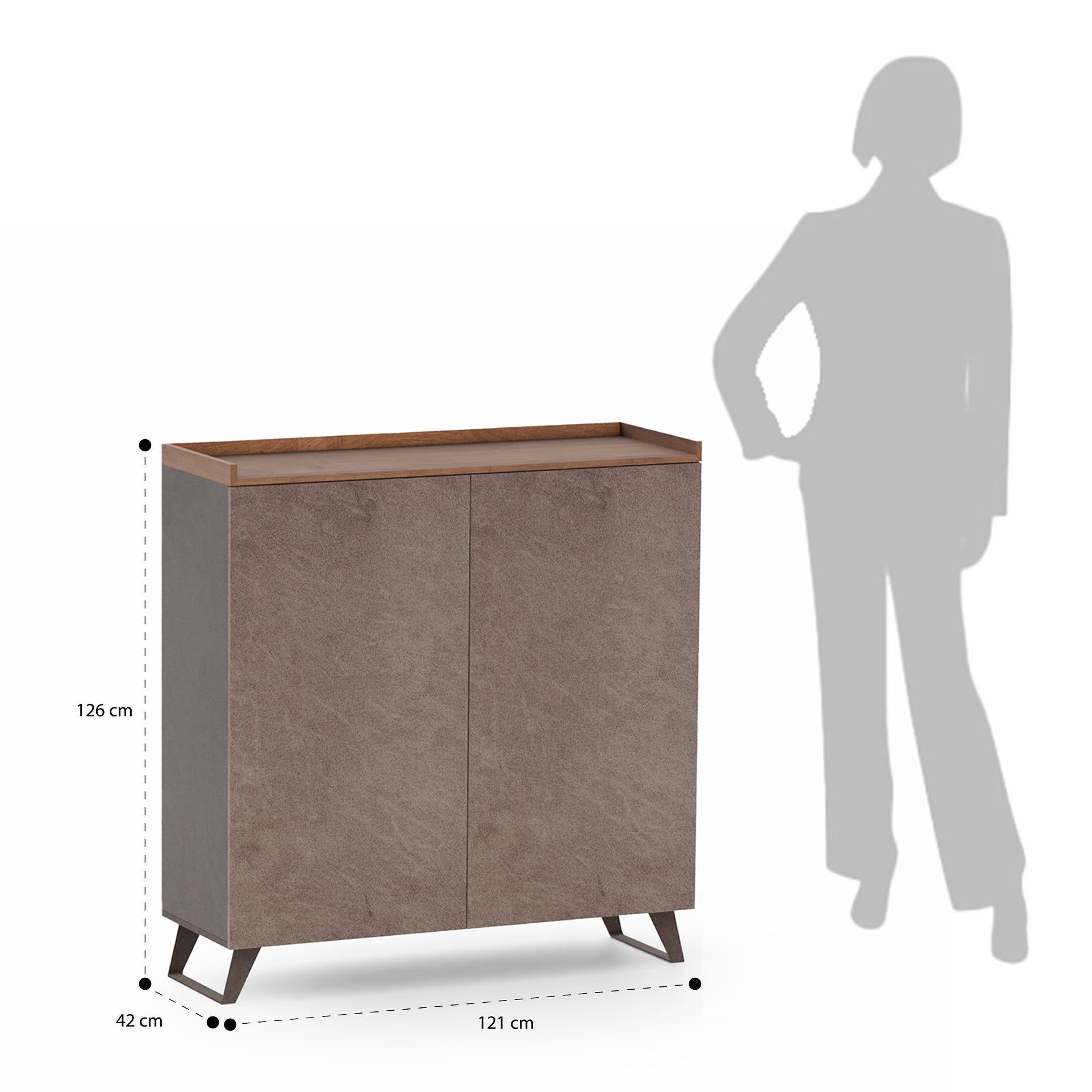 Credenza ANNECY bronzo/mercure