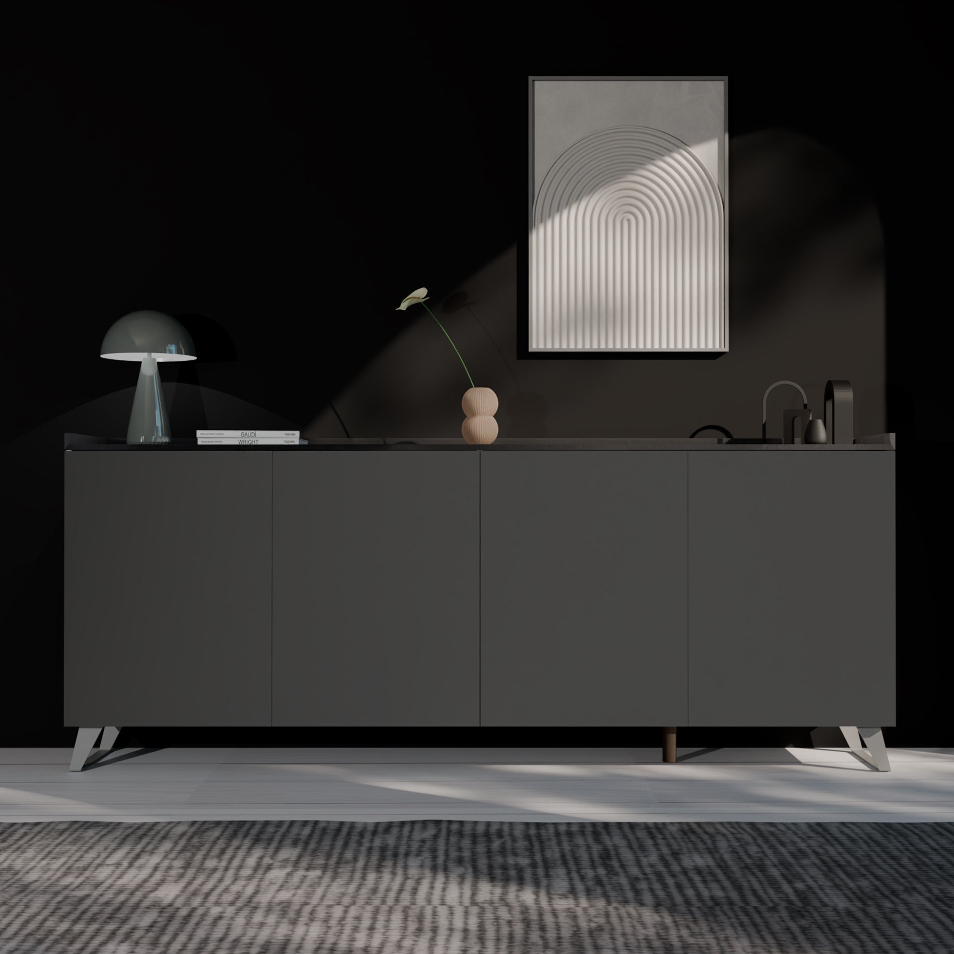 Buffet ANNECY-B ardesia/piombo