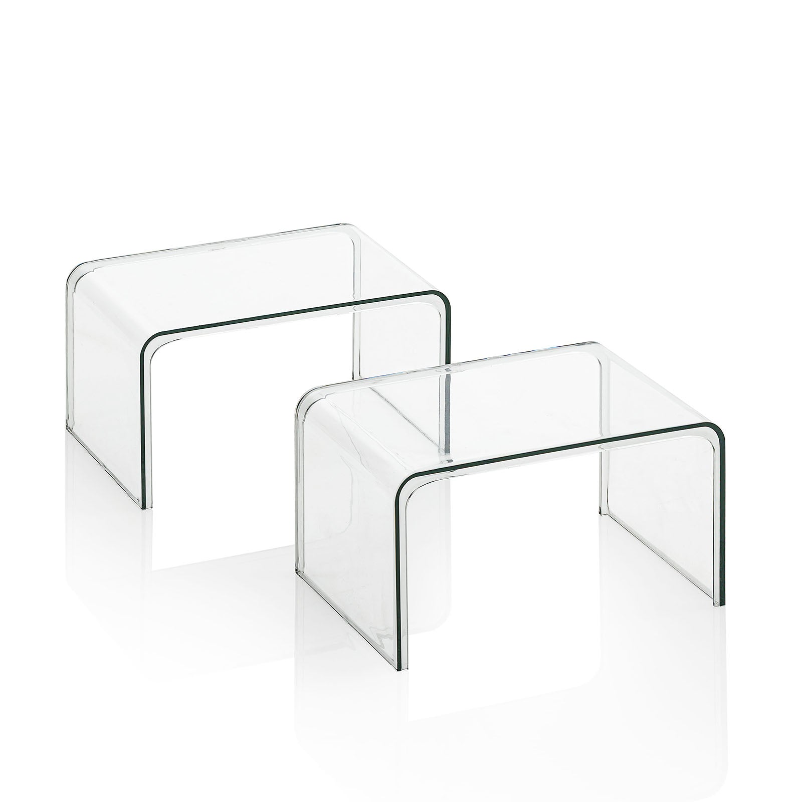 Set 2 alzatine FRIDA-S trasparente