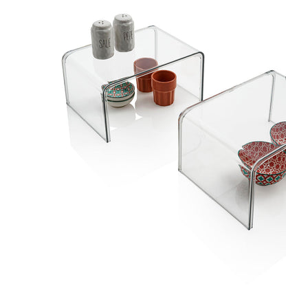 Set 2 alzatine FRIDA-S trasparente