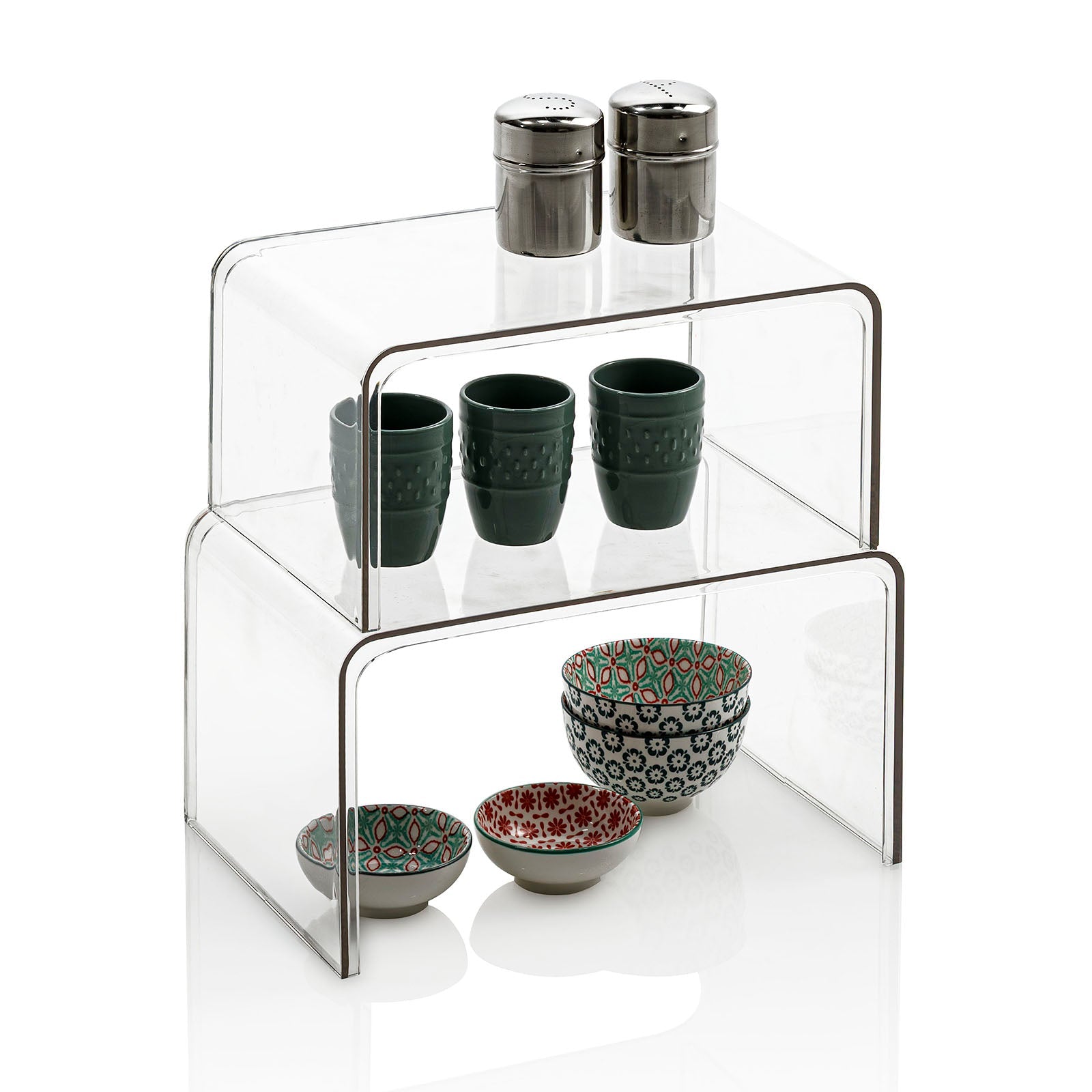 Set 2 alzatine FRIDA trasparente