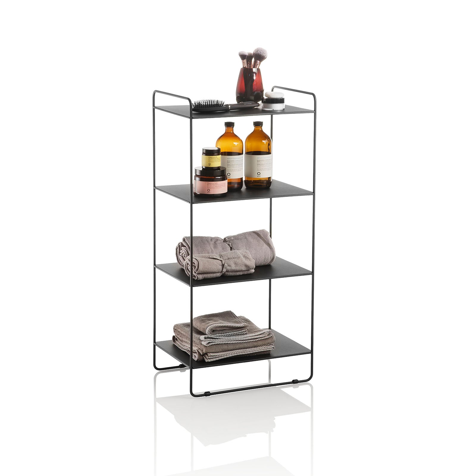 Scaffale 4 ripiani HOI nero