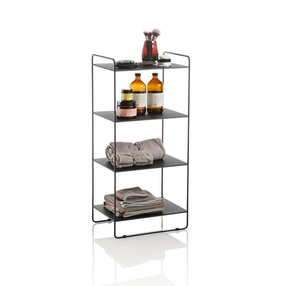 Scaffale 4 ripiani HOI nero