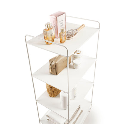 Scaffale 4 ripiani HOI bianco