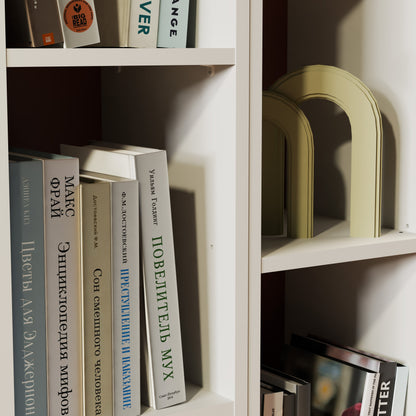 Libreria a terra NEWPORT bianco lucido