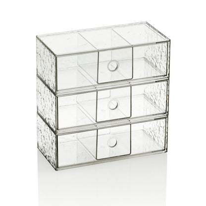 Set 3 contenitori con cassetto estraibile TAKRA