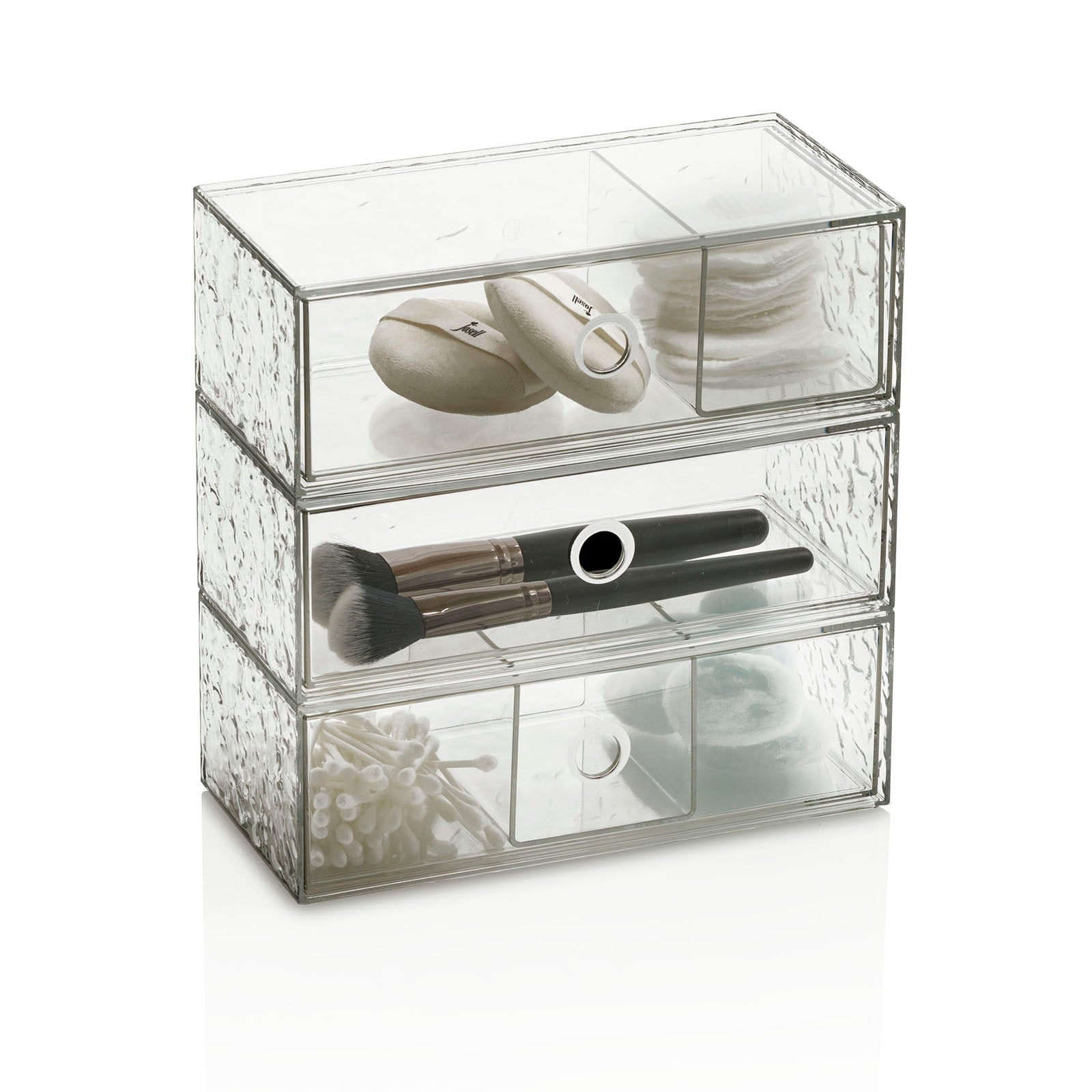 Set 3 contenitori con cassetto estraibile TAKRA