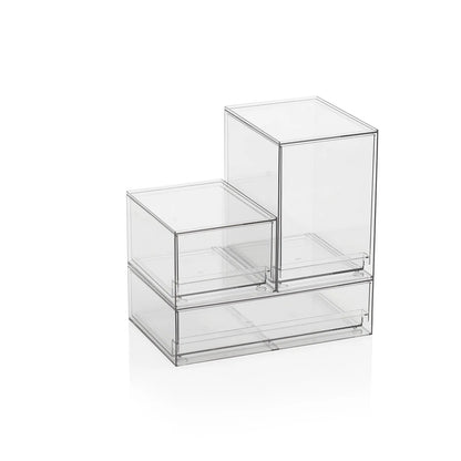 Set 3 contenitori con cassetto estraibile KLIA