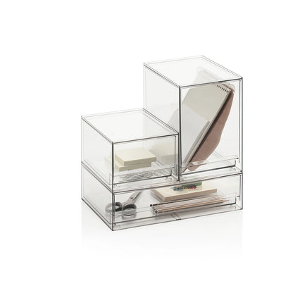 Set 3 contenitori con cassetto estraibile KLIA