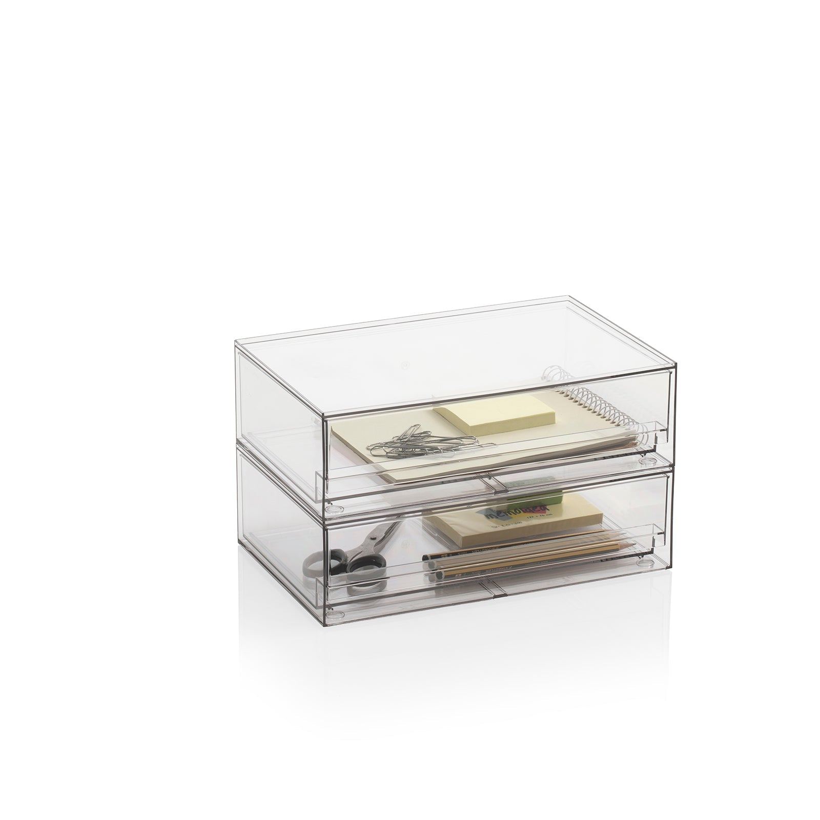 Set 2 contenitori con cassetto estraibile KLIA-A