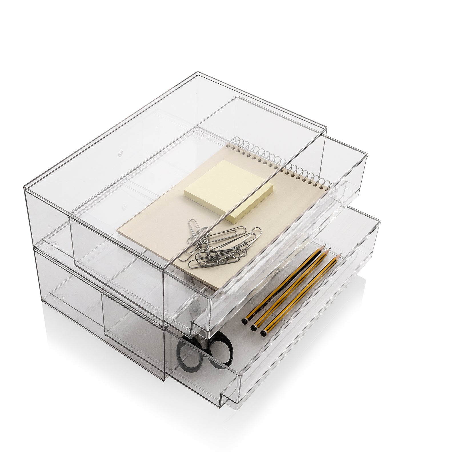 Set 2 contenitori con cassetto estraibile KLIA-A