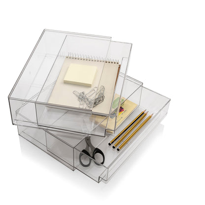 Set 2 contenitori con cassetto estraibile KLIA-A