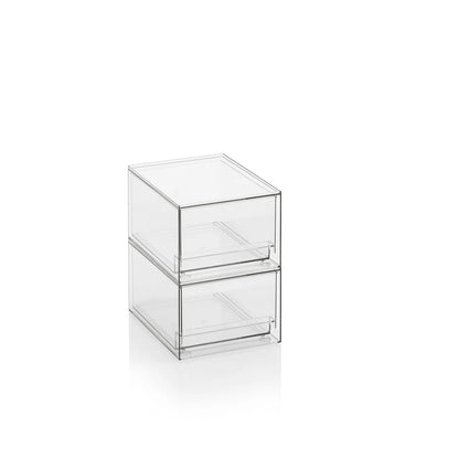 Set 2 contenitori con cassetto estraibile KLIA-B