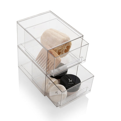 Set 2 contenitori con cassetto estraibile KLIA-B