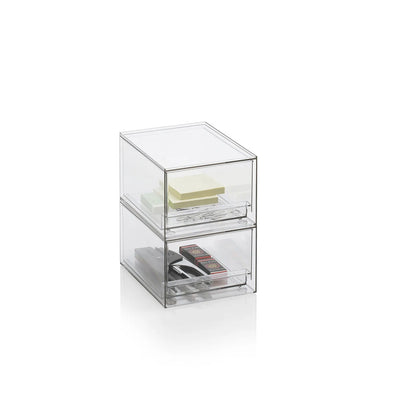 Set 2 contenitori con cassetto estraibile KLIA-B