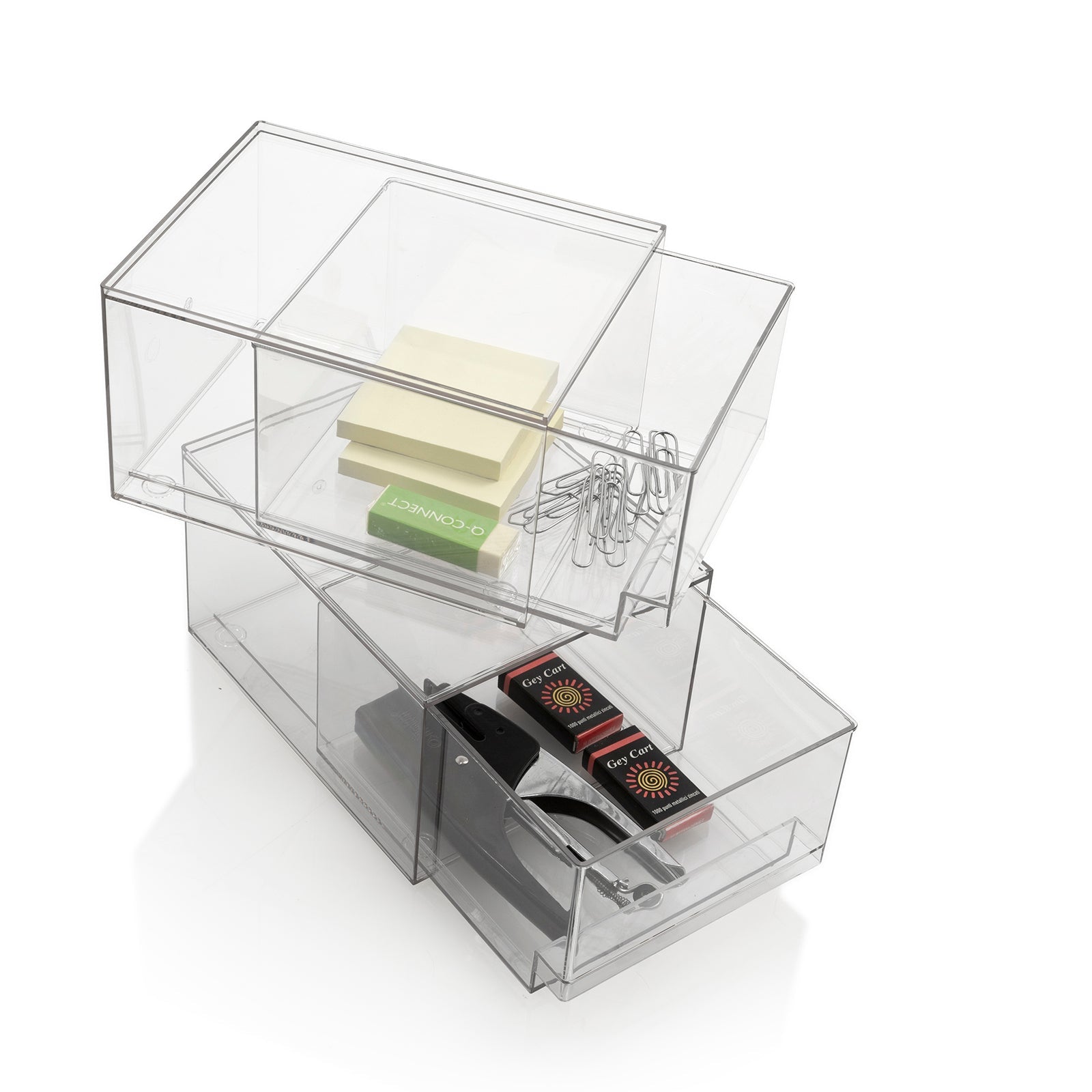 Set 2 contenitori con cassetto estraibile KLIA-B