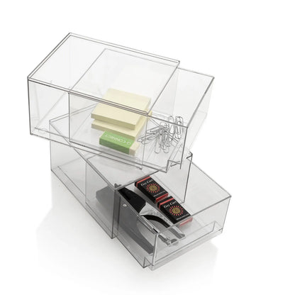 Set 2 contenitori con cassetto estraibile KLIA-B