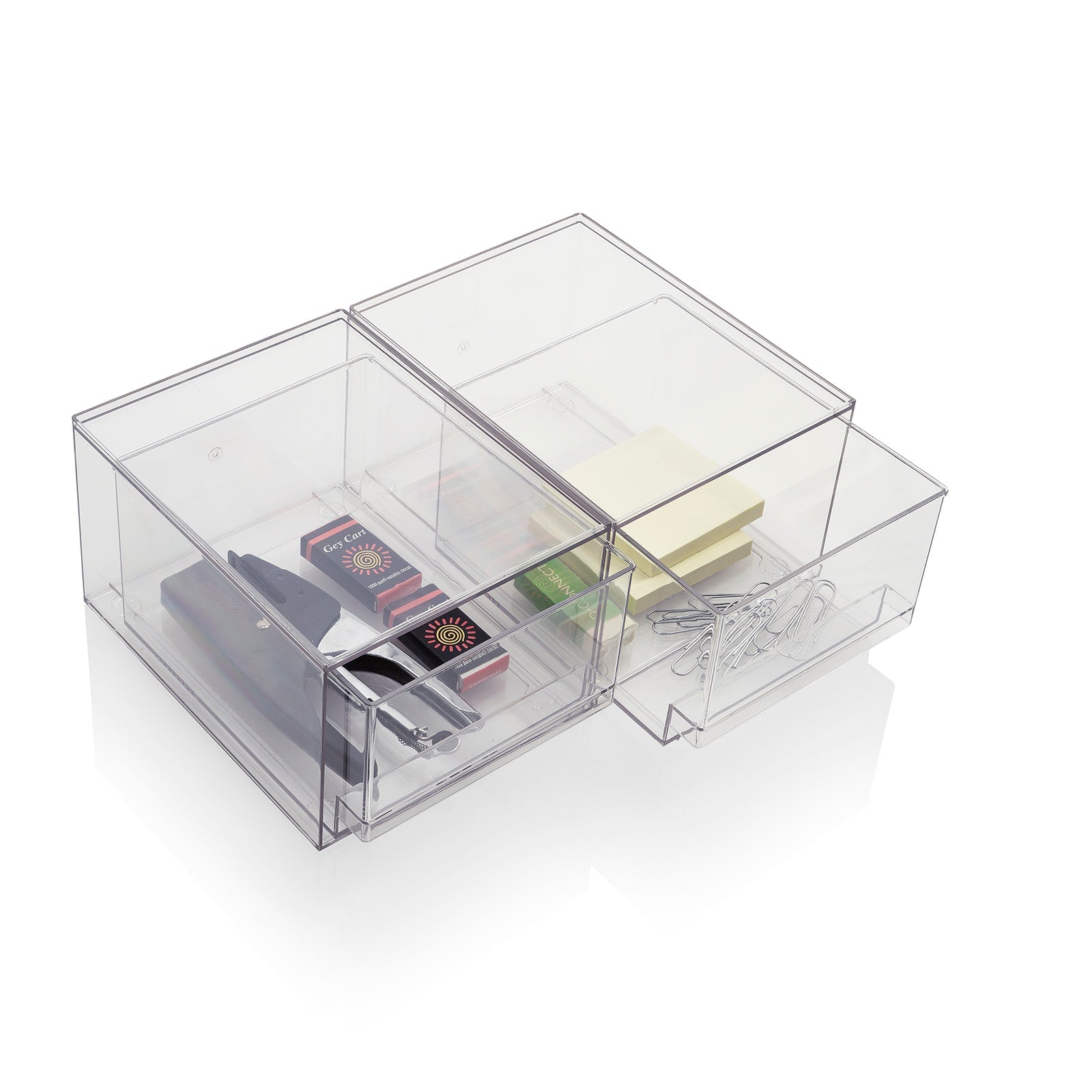 Set 2 contenitori con cassetto estraibile KLIA-B