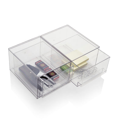 Set 2 contenitori con cassetto estraibile KLIA-B