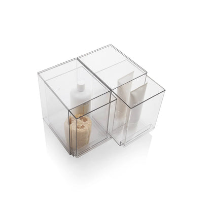 Set 2 contenitori con cassetto estraibile KLIA-C