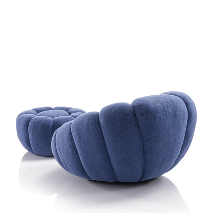 Poltrona con pouff VICTOR