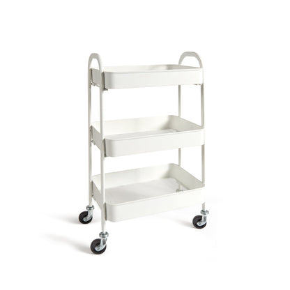 Carrello c/ruote DUILIO bianco