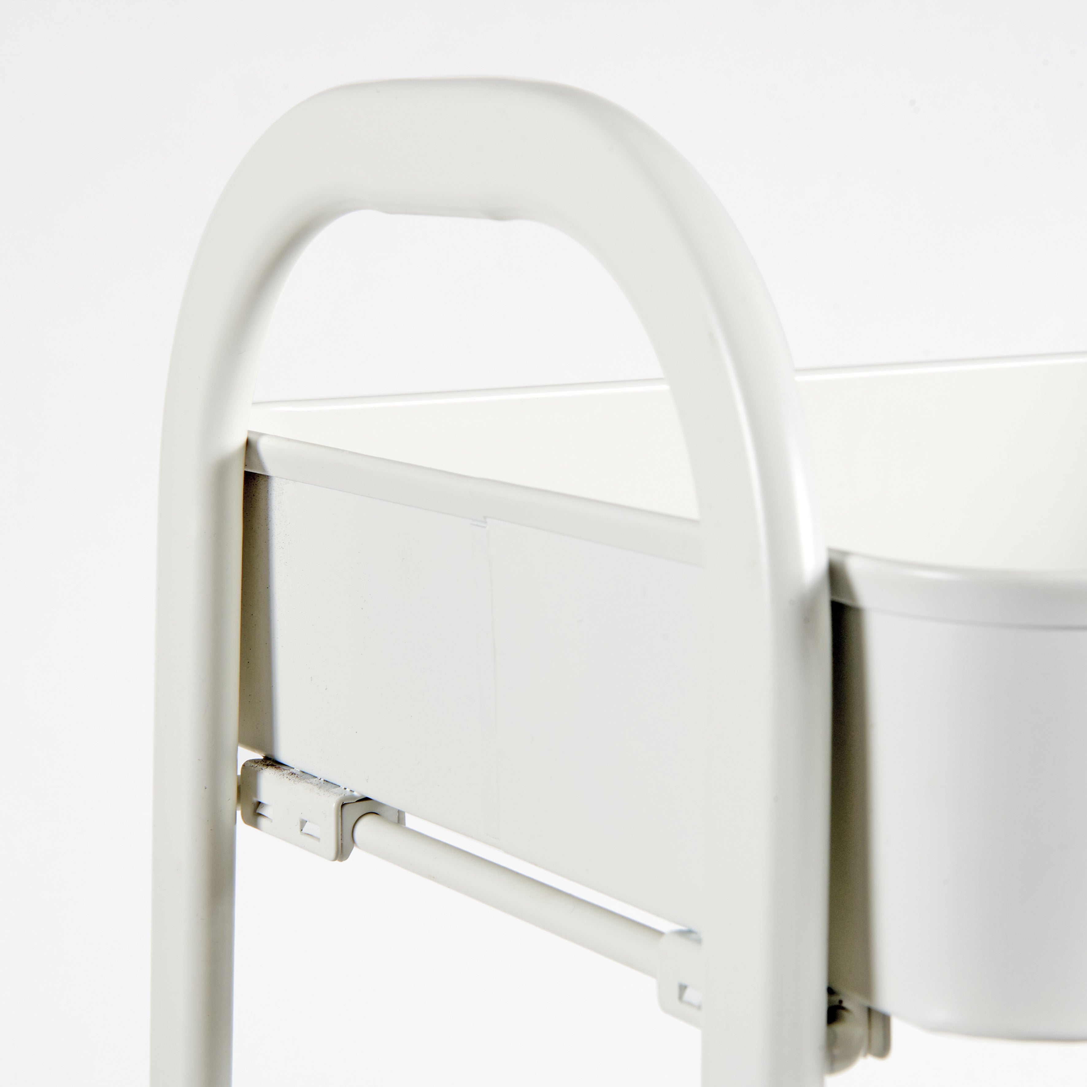 Carrello c/ruote DUILIO bianco