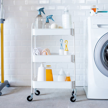 Carrello c/ruote DUILIO bianco