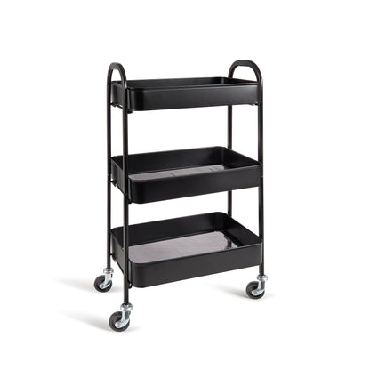 Carrello c/ruote DUILIO nero