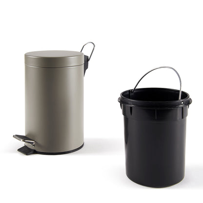 Bidoncino c/pedale 3L LELLO grigio