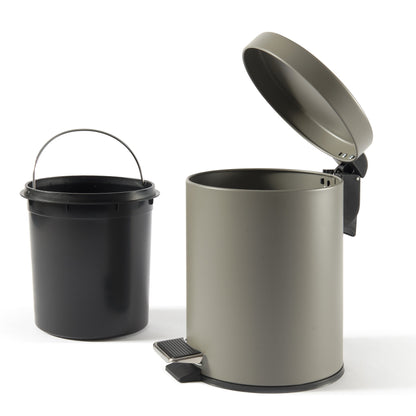 Bidoncino c/pedale 5L LELLO grigio