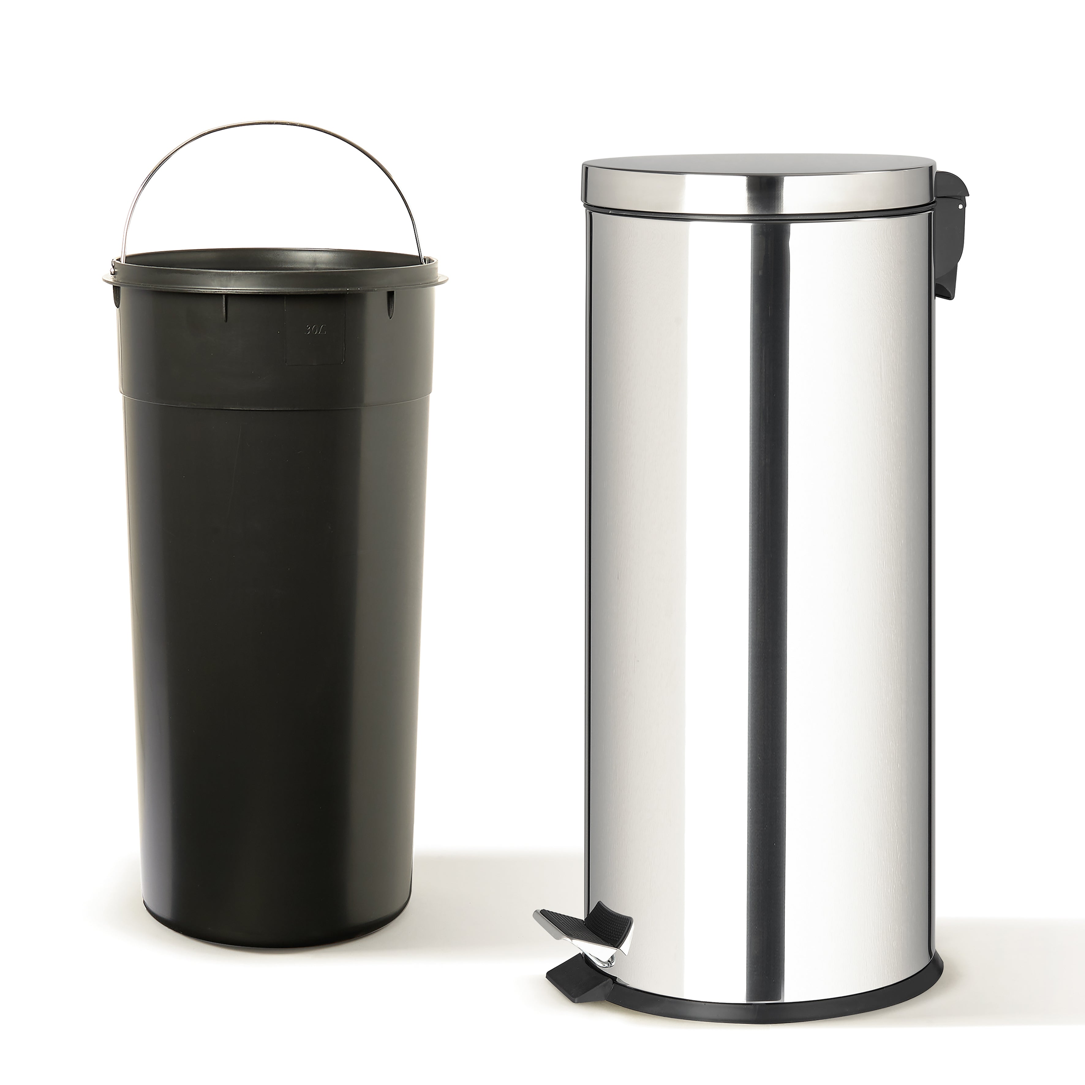 Bidone c/pedale 30L LELLO inox