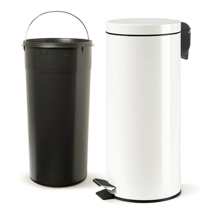 Bidone c/pedale 30L LELLO bianco