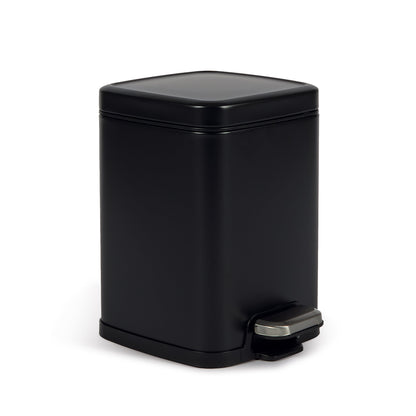 Bidone c/pedale 6L WALDO nero