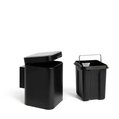 Bidone per parete 3L FRANK nero