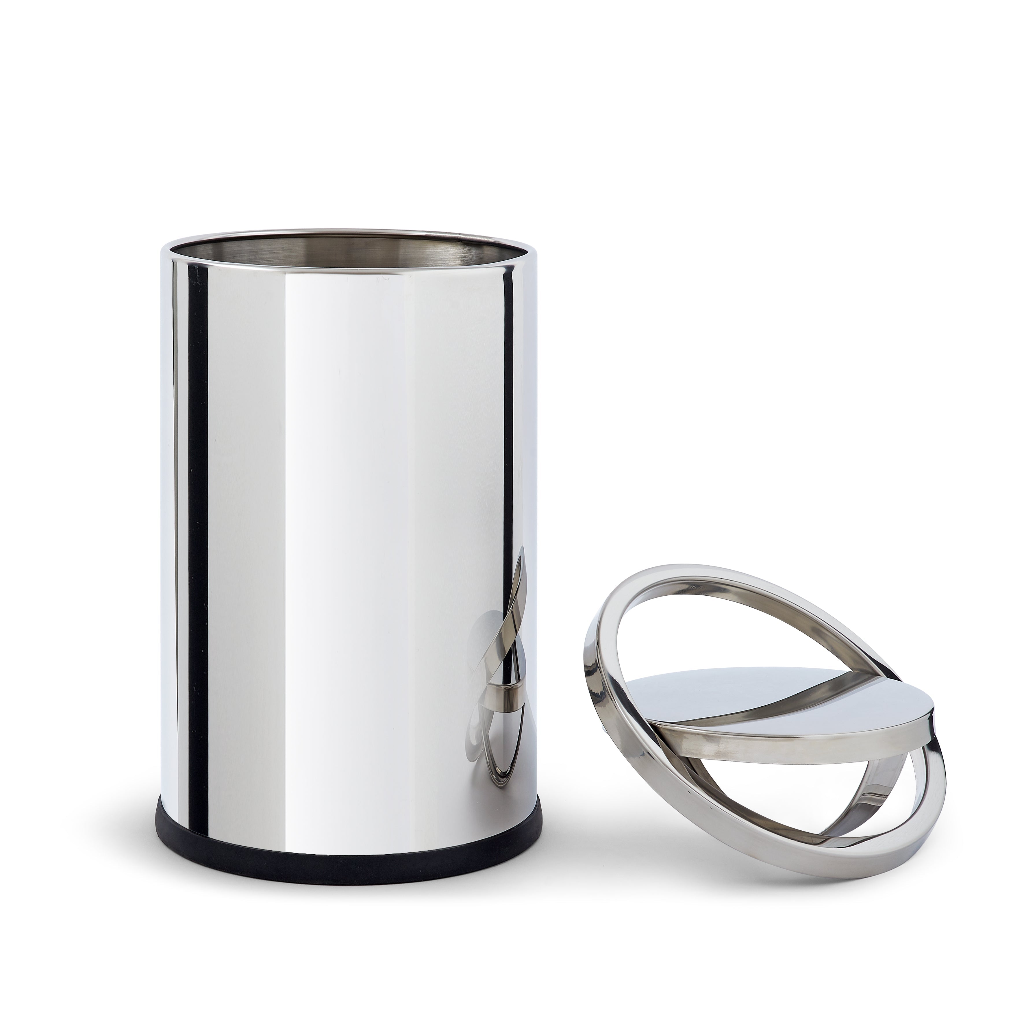 Bidone gettacarte c/coperchio 9L EVAN inox